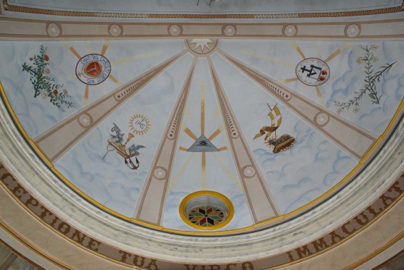 La Chiesa di San Rocco nell'Istituto Castorani: cupola affrescata