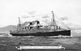 Nave "Duca degli Abruzzi" (1908) - Navigazione Generale Italiana