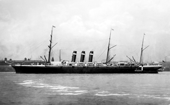 Nave "New York" (City of New York) (1888) - Inman & International Steamship Co.
