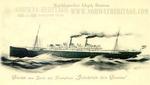 Nave "Friederich der Grosse" (1896) - Lloyd di Brema