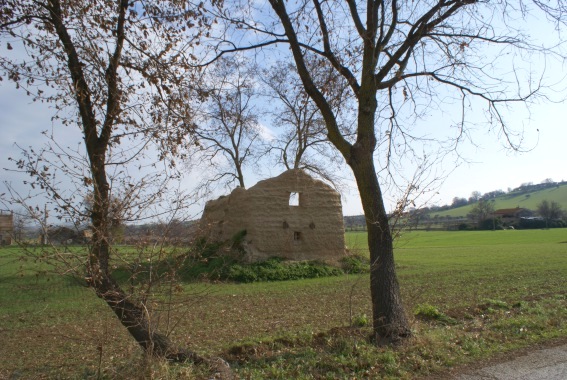 S. Omero - Ruderi di una casa di terra o pinciaia (Foto di Ketty Ferri)