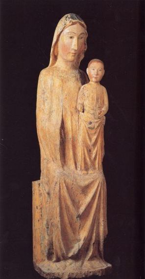 Chiesa di San Michele a S. Angelo Abbamano - Madonna lignea del 1335