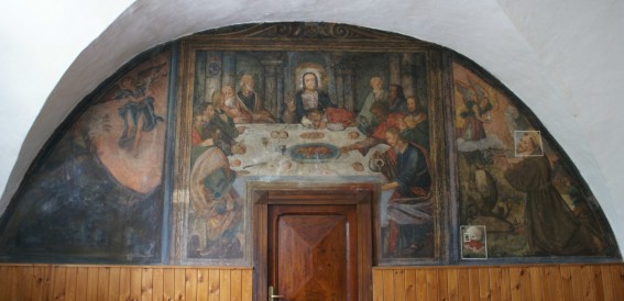 Campli: Affresco nel refettorio del Convento dei Cappuccini