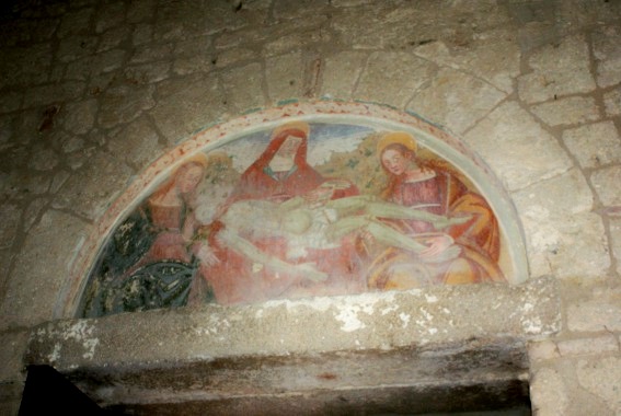 Affresco nella Chiesa di S. Pietro a Campovalano di Campli