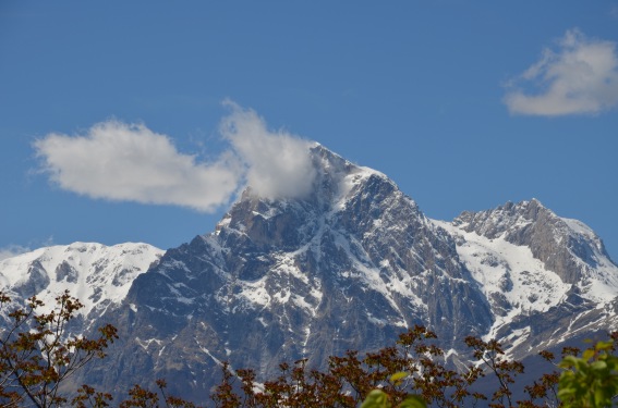 Gran Sasso d'Italia visto da Castel Castagna (Teramo)