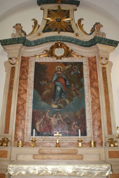 Chiesa di S.Giovanni Evangelista a Castellalto (Te): altare del 1780