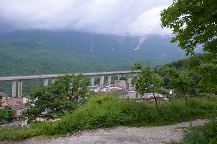 Cerchiara di Isola del G.S. (Te) vista dalla Chiesa di S.Antonio