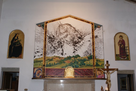 Chiesa di S.Lorenzo ad Elce: pittura su tavola "Cristo su Elce"