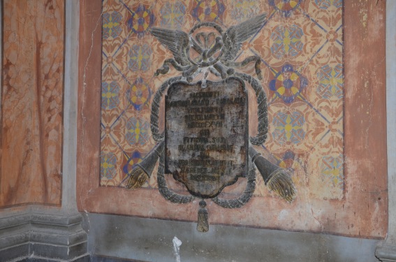 Chiesa di S.Maria delle Misericordie a Faraone di S.Egidio alla Vibrata (Te): lapide in memoria di d.Bartolomeo Faragalli