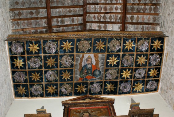 Chiesa di S. Silvestro a Miano (Teramo): soffitto ligneo dipinto