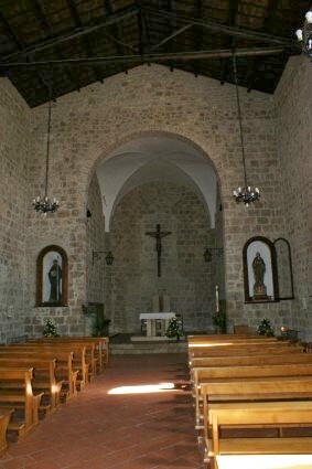 Abbazia di Montesanto a Civitella del Tronto: l'interno