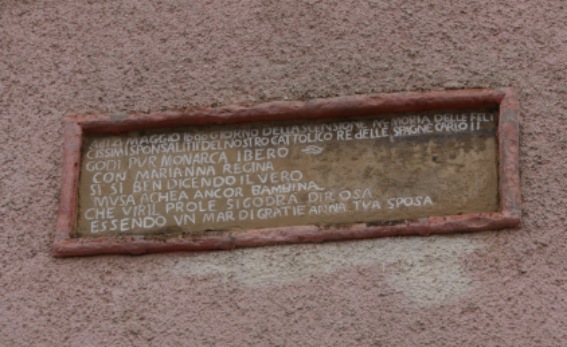 Nocella di Campli: iscrizione del 1690