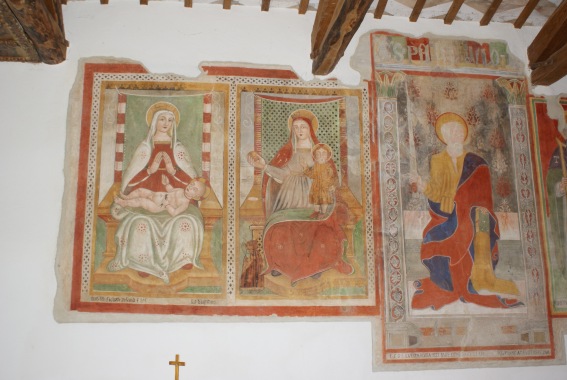 Chiesa di S. Paolo a Pezzelle di Cortino Te): affreschi