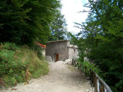 Eremo di San Nicola: il frontale della Chiesa