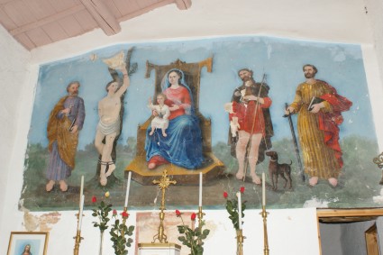 Chiesa della Madonna della Sgrima a Schiaviano: affresco