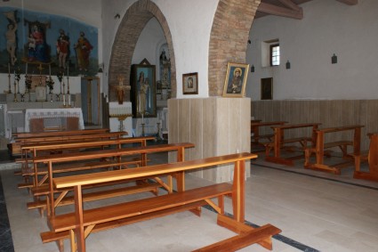 Chiesa della Madonna della Sgrima a Schiaviano: l'interno