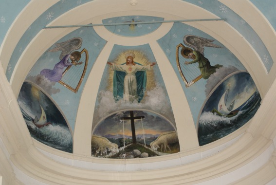 Chiesa dell'Immacolata a Villa Penna di Bellante: cupola affrescata